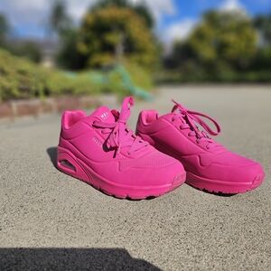 Skechers Women's Hot Pink Athletic Sneakers
